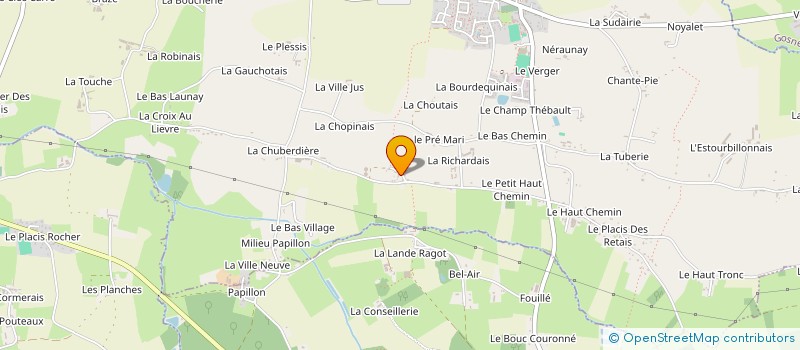 localisation de l'entreprise SCI LE VERGER DES LANDELLES  ERCE-PRES-LIFFRE