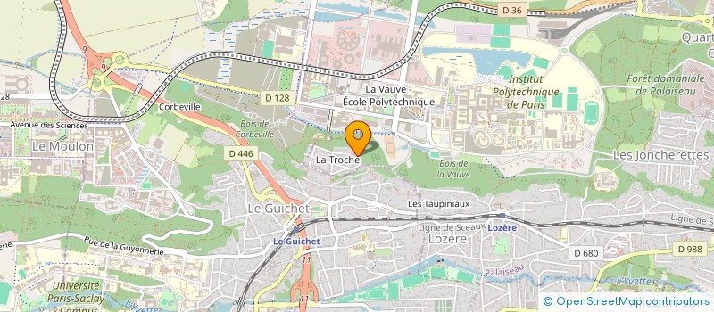 localisation de l'entreprise SCI LE VERGER DU COIN à PALAISEAU