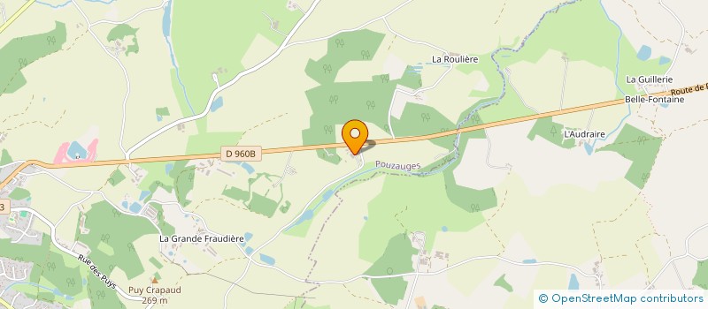 localisation de l'entreprise SCI LE VERGNE  POUZAUGES