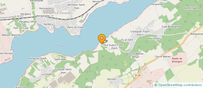 localisation de l'entreprise SCI LE VERN  LOPERHET