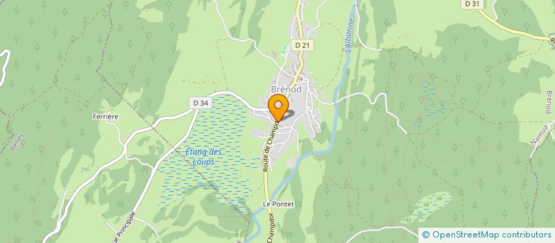 localisation de l'entreprise SCI LE VERNAY  BRENOD