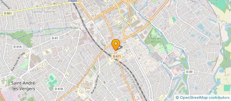 localisation de l'entreprise SCI LE VERNAY  TROYES
