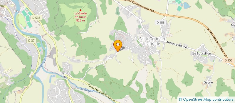 localisation de l'entreprise SCI LE VERNAY  SAINT-GERMAIN-LAPRADE