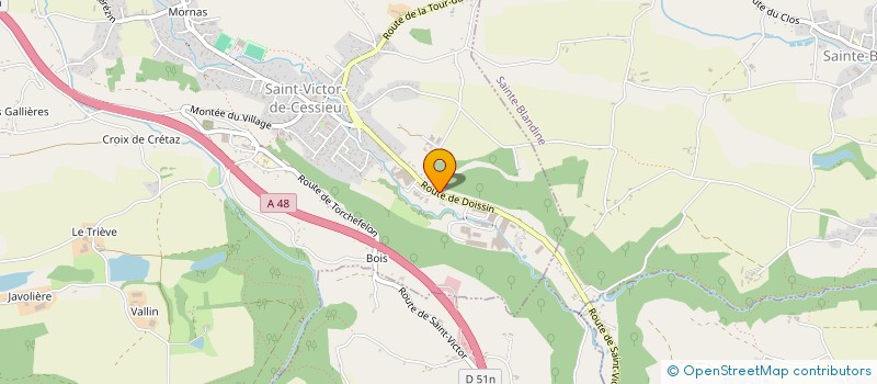 localisation de l'entreprise SCI LE VERSAILLES  MONTAGNIEU