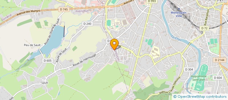 localisation de l'entreprise SCI LE VERSAILLES à MONTLUCON