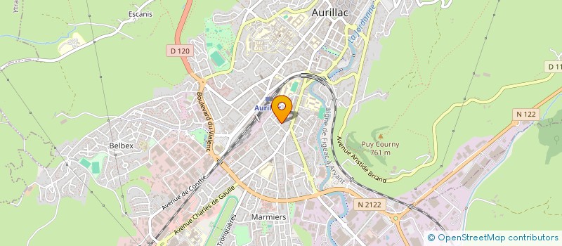 localisation de l'entreprise SCI LE VERSAILLOU à AURILLAC