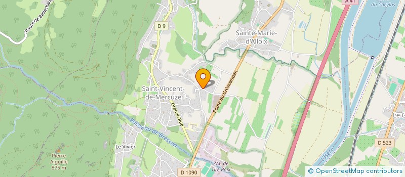 localisation de l'entreprise SCI LE VERSEAU  CROLLES