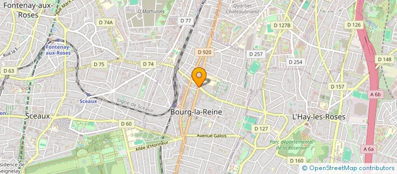 localisation de l'entreprise SCI LE VERSEAU à BOURG LA REINE