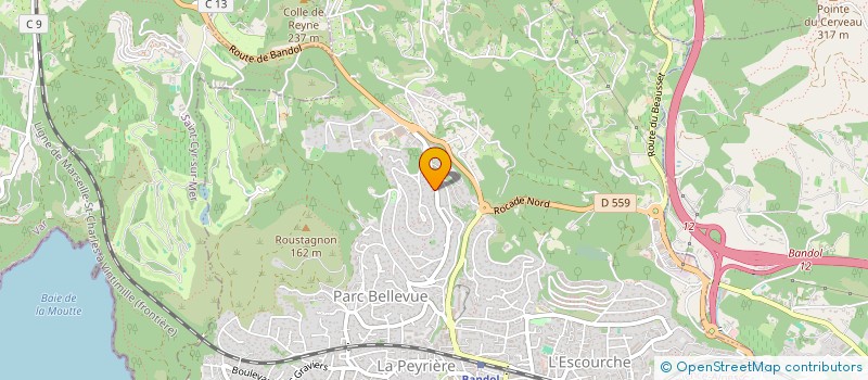 localisation de l'entreprise SCI LE VERT BOIS à BANDOL