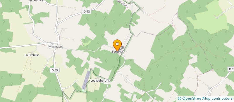 localisation de l'entreprise SCI LE VERT COTTAGE à MAINZAC