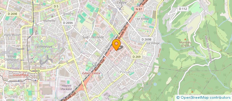 localisation de l'entreprise SCI LE VERT GALANT  SAINT-MARTIN-D'HERES