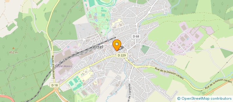 localisation de l'entreprise SCI LE VERT GAPEAU  VITTEL