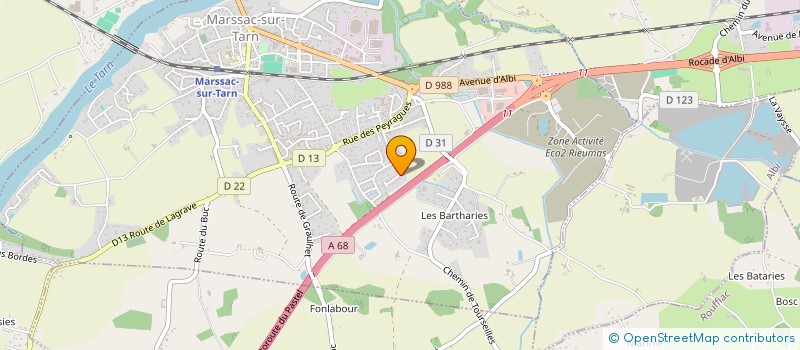 localisation de l'entreprise SCI LE VESTIAIRE  MARSSAC-SUR-TARN