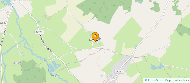 localisation de l'entreprise SCI LE VESVRE-BAILLET à COSSAYE
