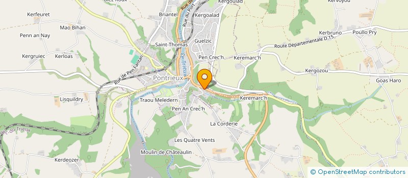 localisation de l'entreprise SCI LE VEY  PONTRIEUX