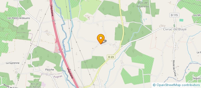 localisation de l'entreprise SCI LE VIEIL ESCAUT  CIVRAC-DE-BLAYE