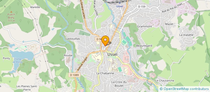localisation de l'entreprise SCI LE VIEIL USSEL à USSEL