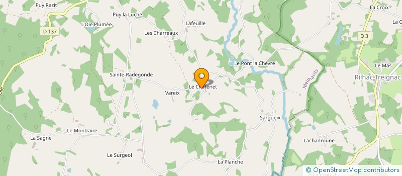 localisation de l'entreprise SCI LE VIEUX CHATENET  MASSERET