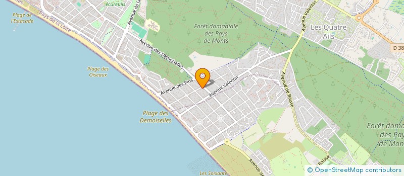 localisation de l'entreprise SCI LE VIEUX CHEMIN  SAINT-JEAN-DE-MONTS