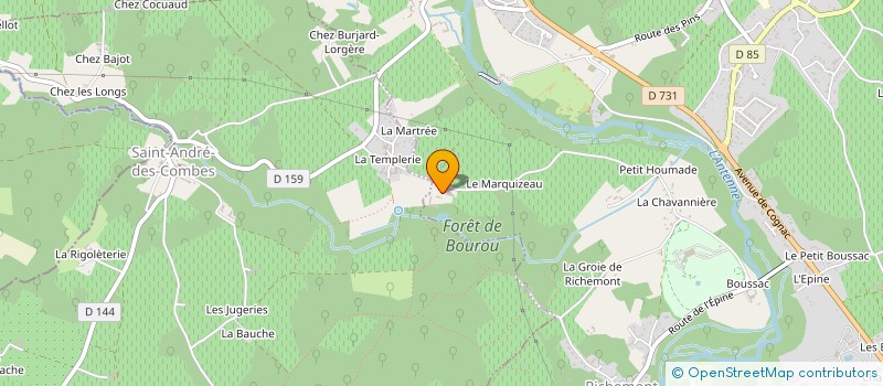localisation de l'entreprise SCI LE VIEUX COGNAC à VAL-DE-COGNAC