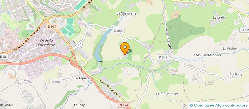 localisation de l'entreprise SCI LE VIEUX DOUET  SAINT-LO