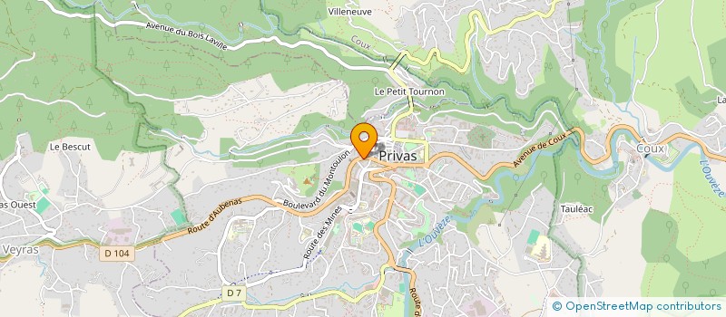 localisation de l'entreprise SCI LE VIEUX MARRONNIER  PRIVAS