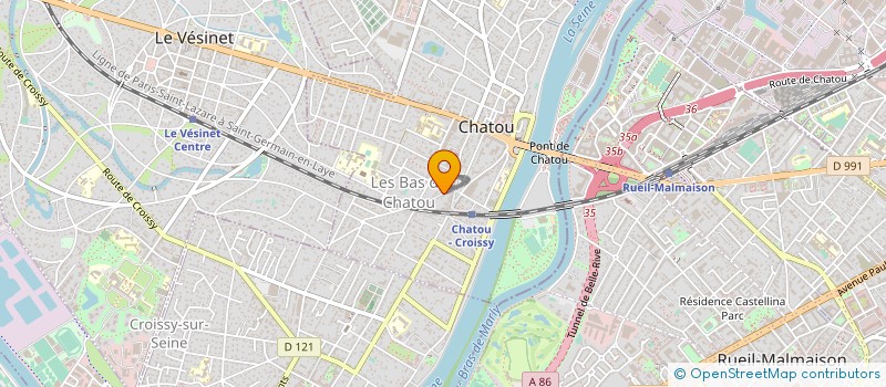 localisation de l'entreprise SCI LE VIEUX MOULIN  CHATOU