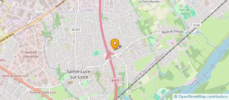 localisation de l'entreprise SCI LE VIEUX MOULIN  SAINTE-LUCE-SUR-LOIRE