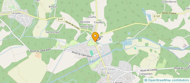 localisation de l'entreprise SCI LE VIEUX MOULIN  SAINT-JULIEN-EN-BORN