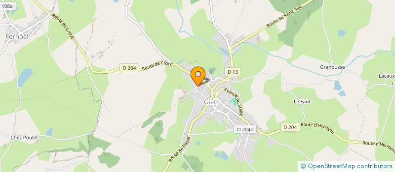 localisation de l'entreprise SCI LE VIEUX POMMIER  GIAT