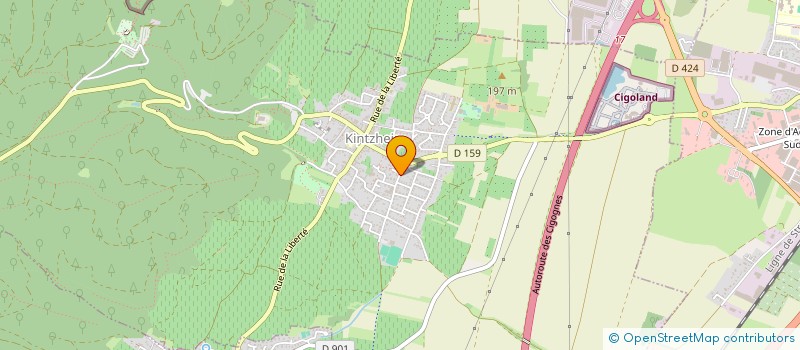 localisation de l'entreprise SCI LE VIGNOBLE DES 3 CEPAGES  KINTZHEIM