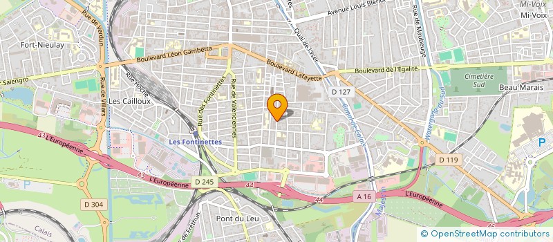 localisation de l'entreprise SCI LE VILLAGE  CALAIS