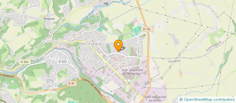 localisation de l'entreprise SCI LE VILLAGE  PONT-EVEQUE