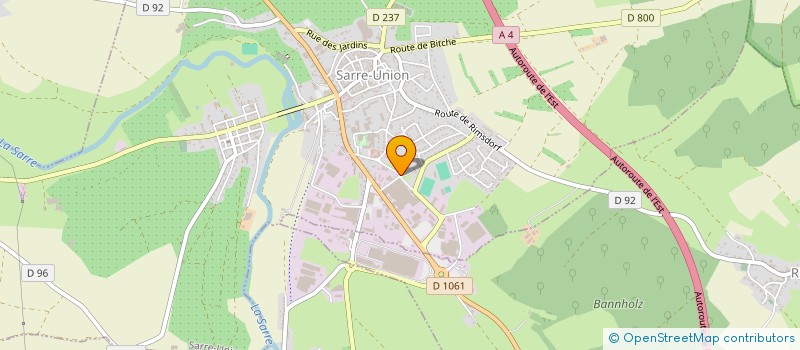 localisation de l'entreprise SCI LE VILLAGE  SARRE-UNION