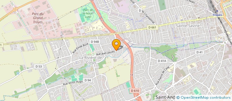 localisation de l'entreprise SCI LE VILLAGE à LA RIVIERE-DE-CORPS