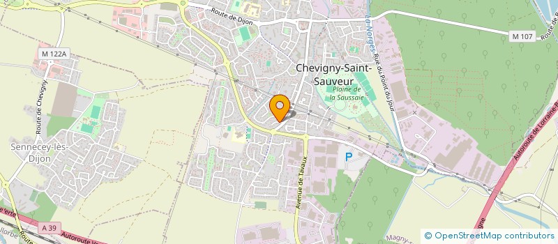 localisation de l'entreprise SCI LE VILLAGE  CHEVIGNY-SAINT-SAUVEUR