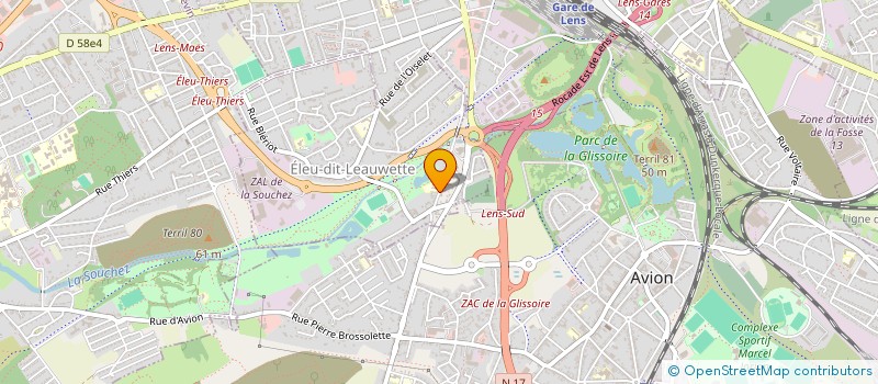 localisation de l'entreprise SCI LE VILLAGE  ELEU-DIT-LEAUWETTE