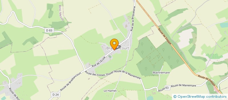 localisation de l'entreprise SCI LE VILLAGE à BRADIANCOURT