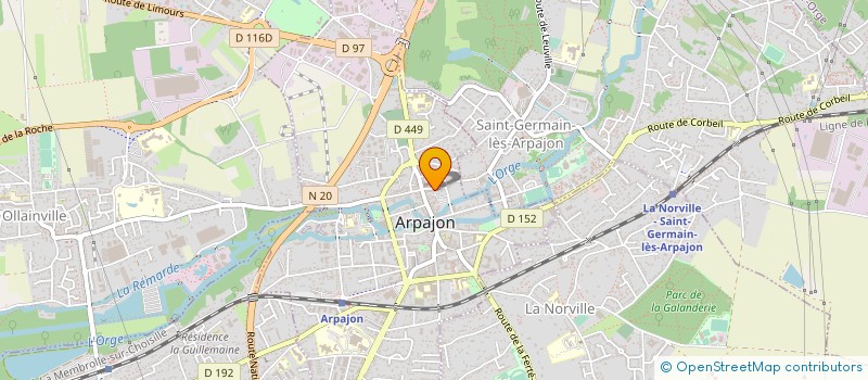 localisation de l'entreprise SCI LE VILLAGE  ARPAJON