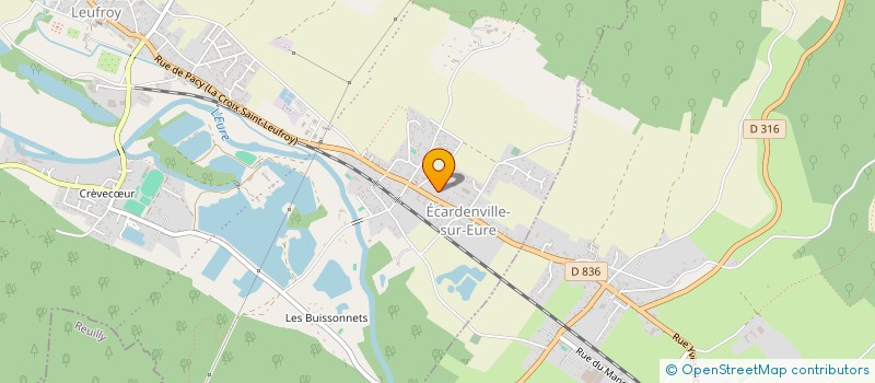 localisation de l'entreprise SCI LE VILLAGE  CLEF VALLEE D'EURE