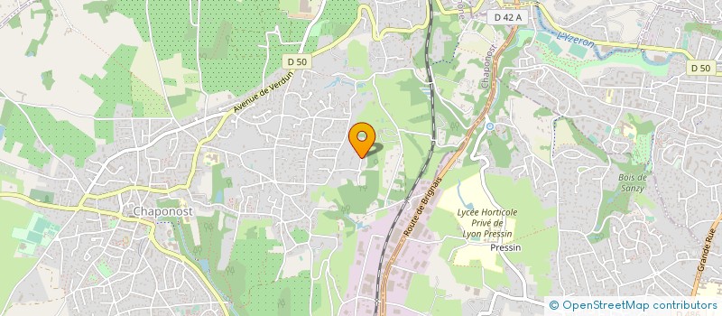 localisation de l'entreprise SCI LE VILLAGE  CHAPONOST