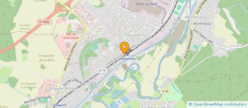 localisation de l'entreprise SCI LE VILLAGE  THOUROTTE