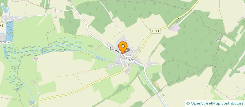 localisation de l'entreprise SCI LE VILLAGE  RAZE