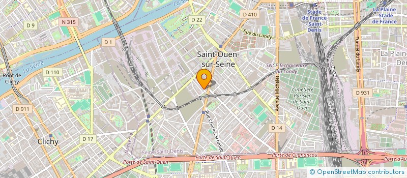 localisation de l'entreprise SCI LE VILLAGE à SAINT-OUEN-SUR-SEINE