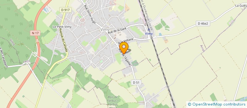 localisation de l'entreprise SCI LE VILLAGE à VIMY