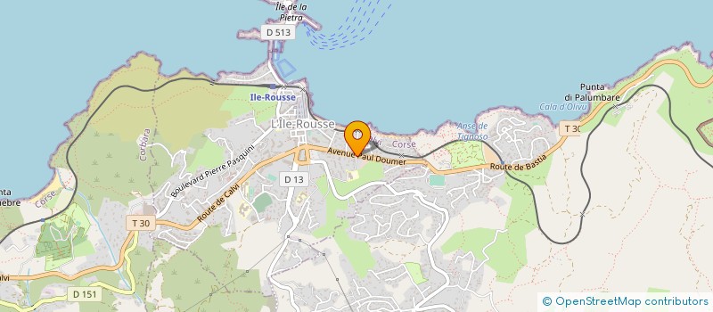 localisation de l'entreprise SCI LE VILLAGE DE CALLA STELLA à L'ILE ROUSSE