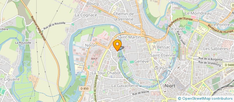 localisation de l'entreprise SCI LE VILLAGE DE COMPORTE à NIORT