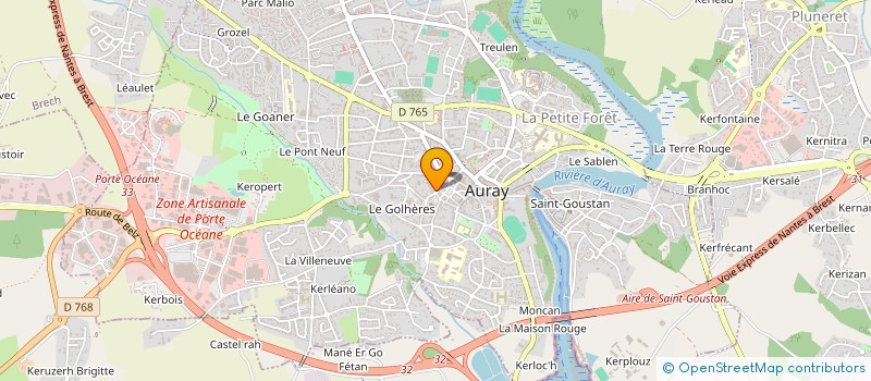 localisation de l'entreprise SCI LE VILLAGE DES DUNES à AURAY