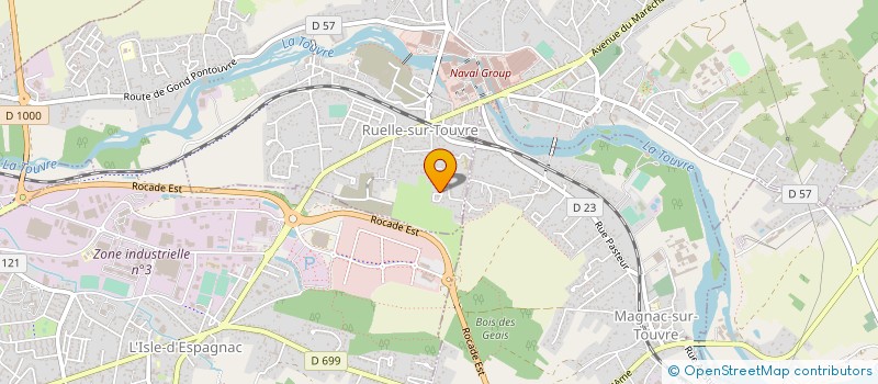 localisation de l'entreprise SCI LE VILLAGE DES GEAIS  RUELLE-SUR-TOUVRE