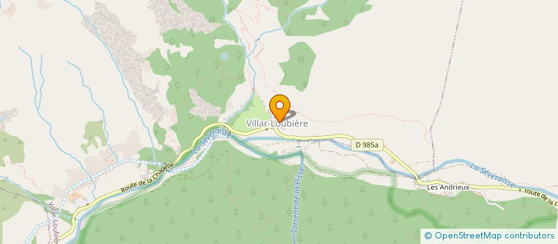 localisation de l'entreprise SCI LE VILLAR  VILLAR-LOUBIERE